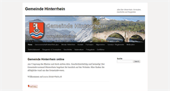 Desktop Screenshot of hinterrhein.ch