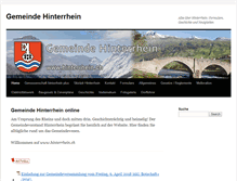Tablet Screenshot of hinterrhein.ch